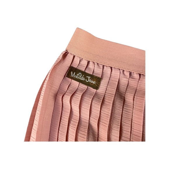 Matilda Jane Pink Pleated Wide Leg Cropped Pants Girls Size 10 - Picture 8 of 9